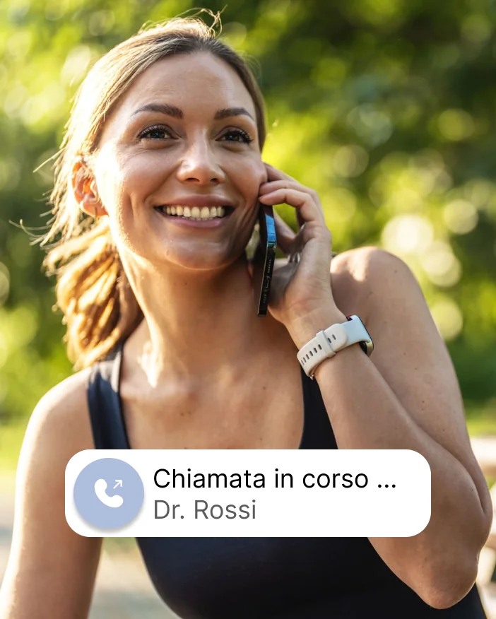 Cliente che chiama dal telefono